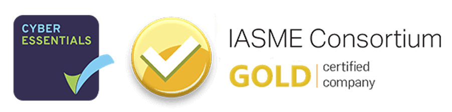 Logos for Cyber Essentials and IASME consortium certification 